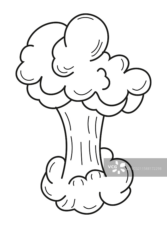 漫画风格的爆炸效果和元素图片素材