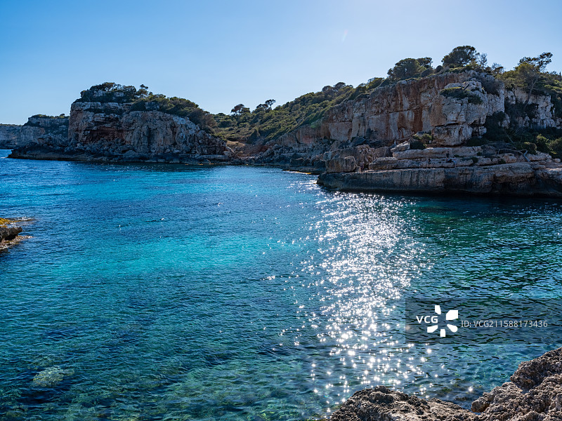 西班牙马略卡果冻海日落图片素材