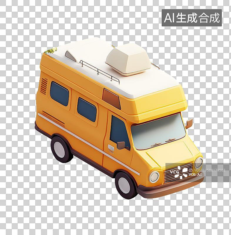 【AI数字艺术】房车露营车图片素材