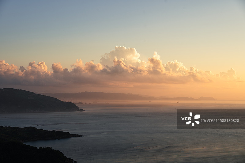 宁德霞浦东壁村海雾晨雾图片素材