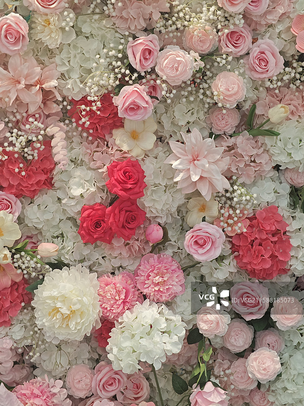 七夕花墙图片素材