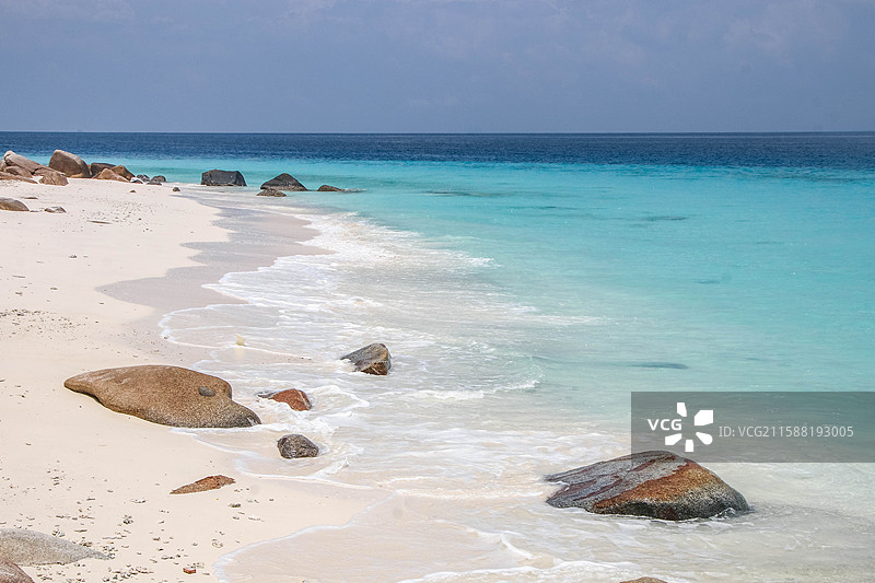 马来西亚浪中岛的海景图片素材