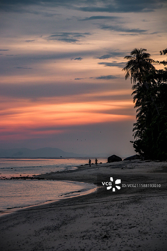 马来西亚浪中岛的海景图片素材