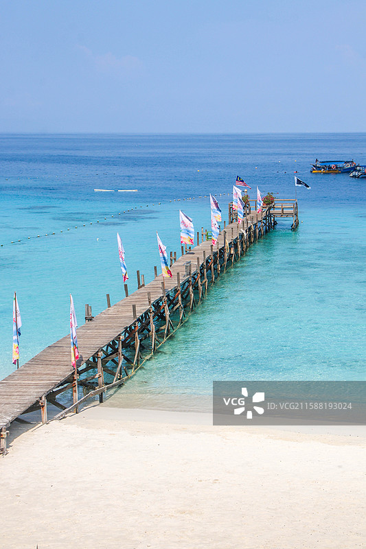 马来西亚浪中岛的海景图片素材