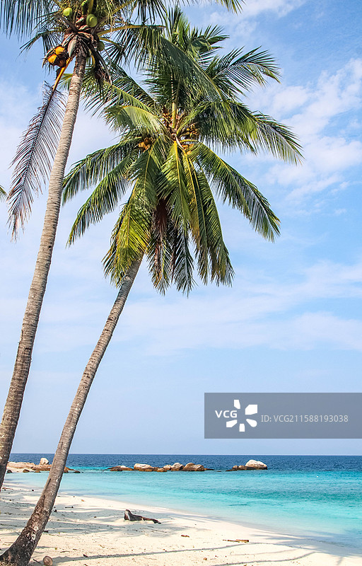 马来西亚浪中岛的海景图片素材