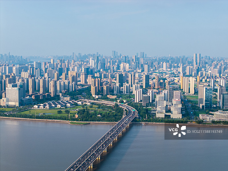 杭州市滨江区彩虹快速路图片素材