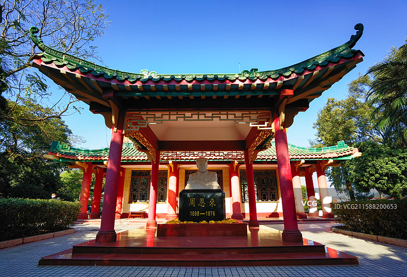 东江-深圳供水工程纪念园，周总理雕像图片素材