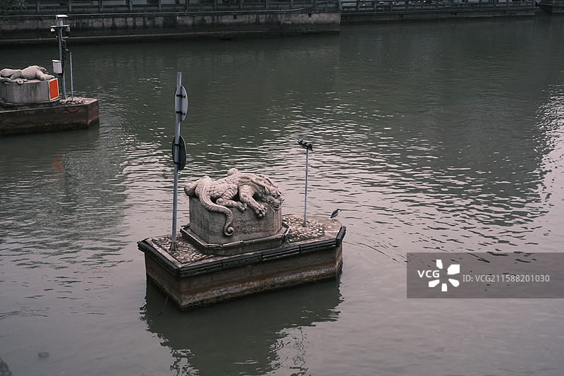 杭州大运河避水兽蚣蝮图片素材