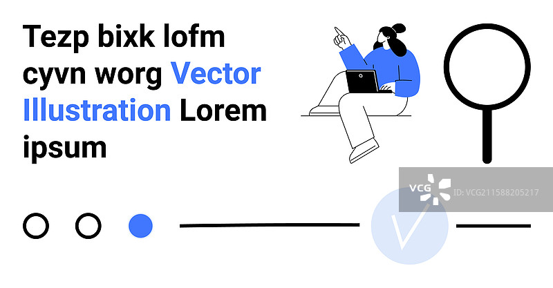 坐着用笔记本电脑的男人，搜索符号图片素材