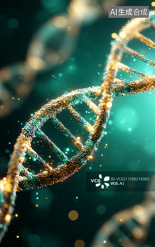 【AI数字艺术】3d卡通DNA模型图片素材