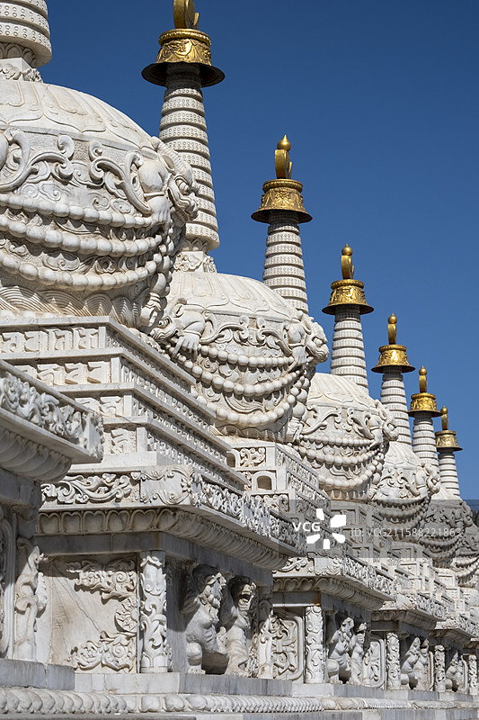 内蒙古呼和浩特大召无量寺大召释迦八塔 大召历史文化旅游区图片素材