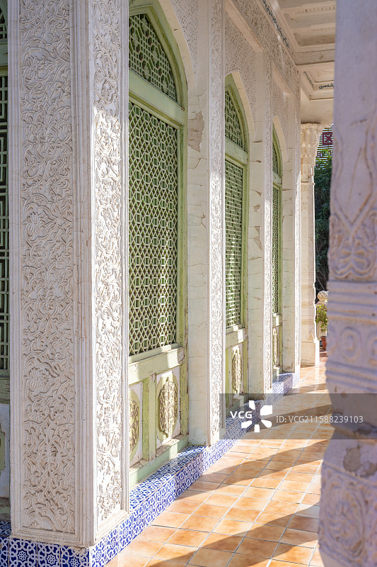 新疆-喀什地区-莎车县-莎车老城-阿曼尼沙罕纪念陵图片素材