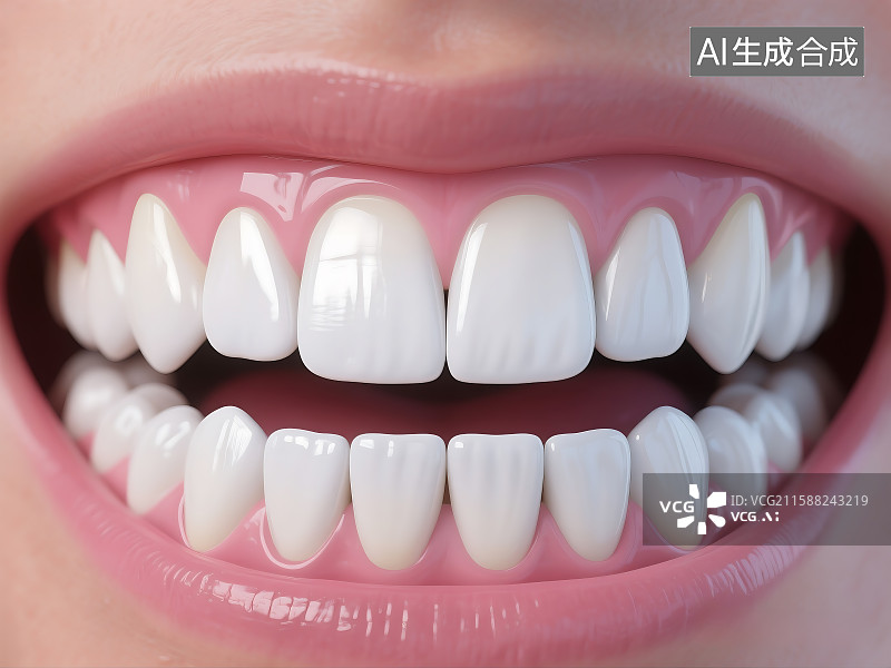 【AI数字艺术】3D渲染口腔模型 牙齿牙龈 爱牙日 牙齿保健健康 刷牙 牙医牙科诊所图片素材