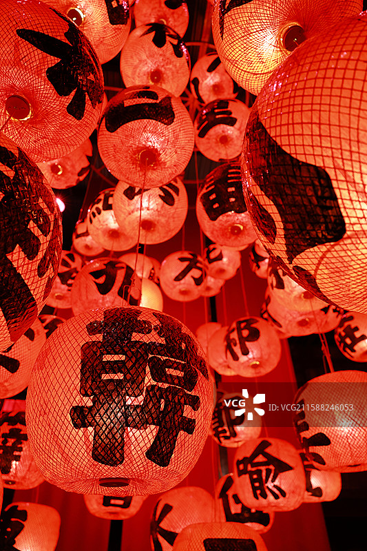 中国文化百家姓红灯笼图片素材