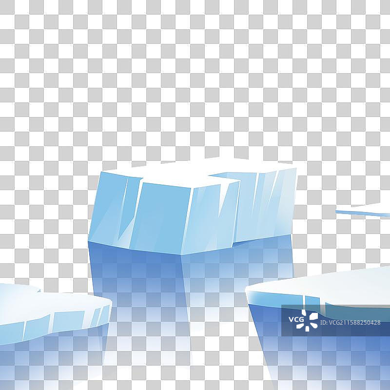 浮冰元素图片素材