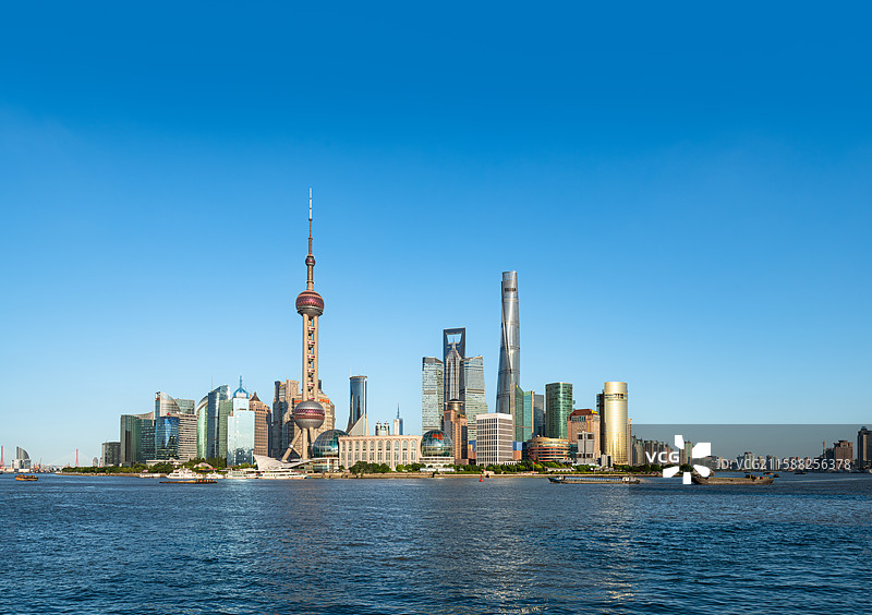 中国上海陆家嘴天际线图片素材