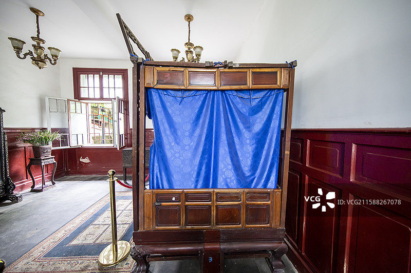 内蒙古自治区呼和浩特市将军衙署博物院：三堂（属内宅，又称“燕思堂”，是将军燕居生活，读书修身之所）图片素材