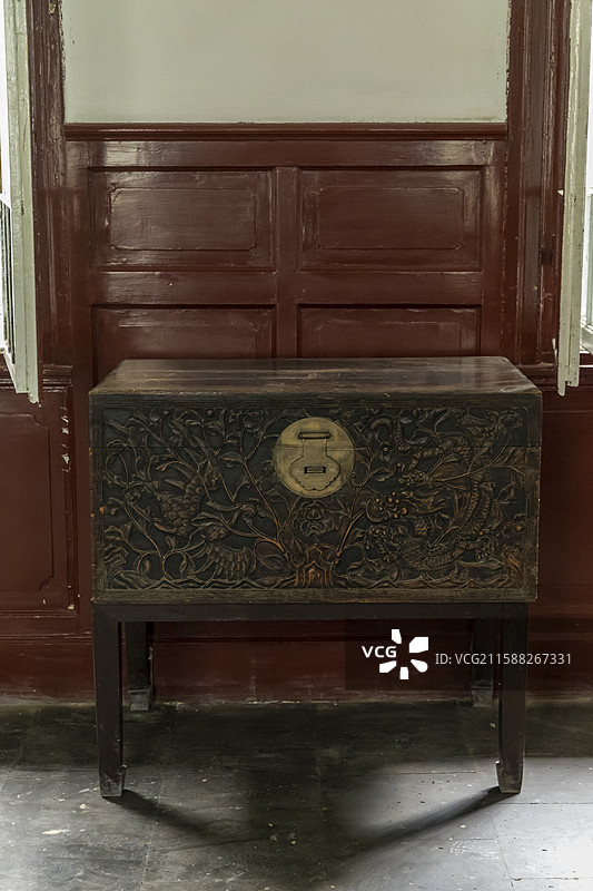 内蒙古自治区呼和浩特市将军衙署博物院：三堂（属内宅，又称“燕思堂”，是将军燕居生活，读书修身之所）图片素材