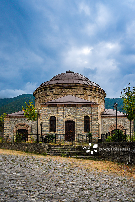 阿塞拜疆-舍基城堡/舍基汗宫图片素材