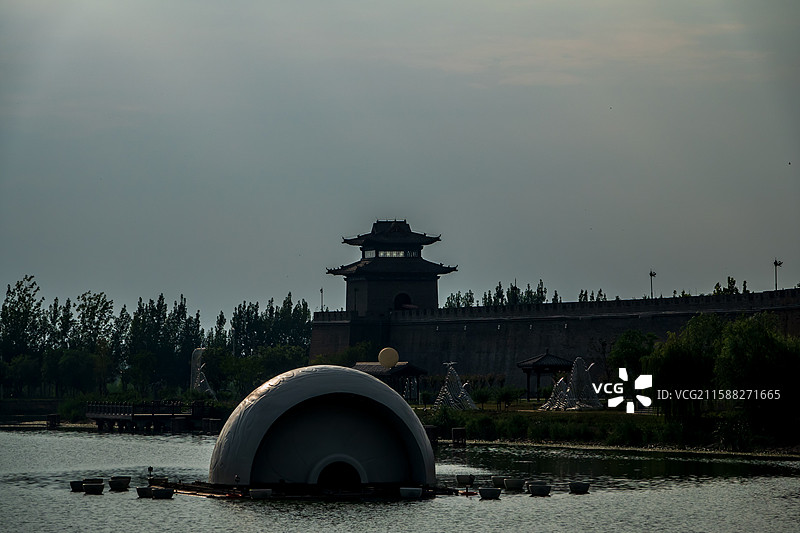 邯郸永年，广府古城图片素材