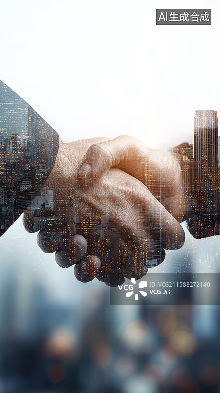 【AI数字艺术】双手紧握传递力量图片素材