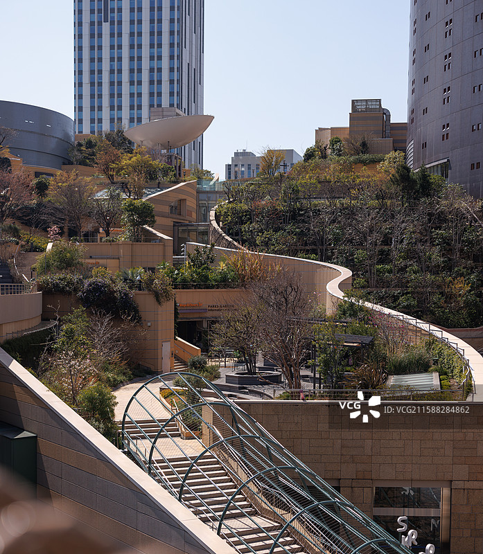 日本大阪难波公园Namba Park图片素材