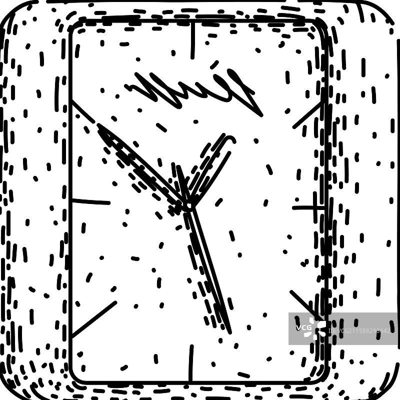 手绘闹钟草图图片素材