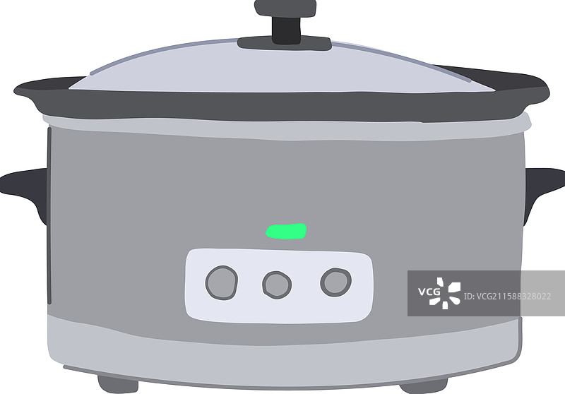 辣椒慢炖锅卡通图案图片素材