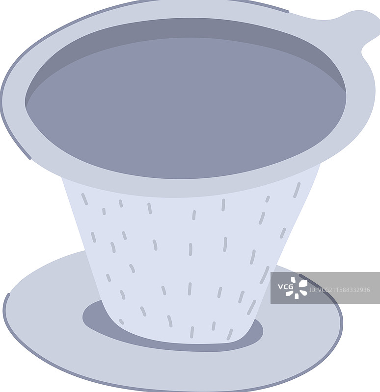 可重复使用的咖啡过滤器卡通图案图片素材