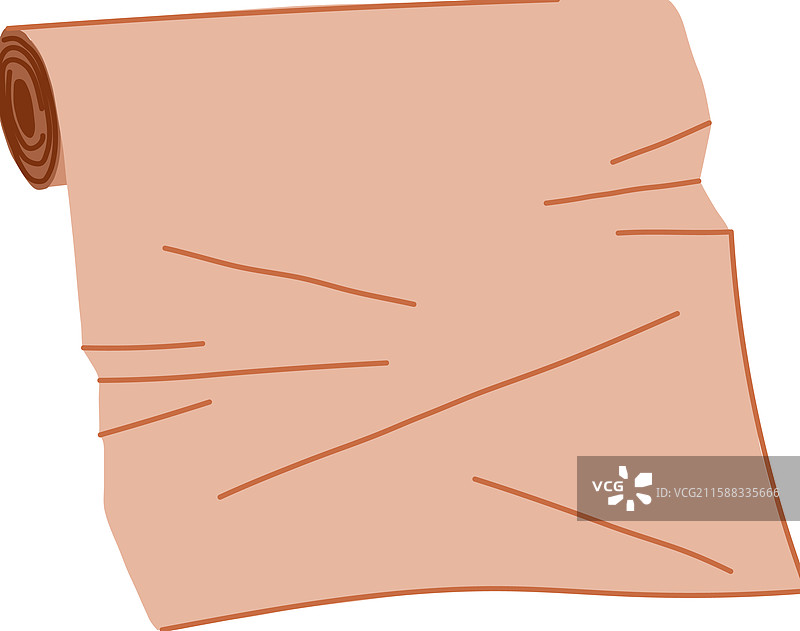 卷轴纸卡通图案图片素材