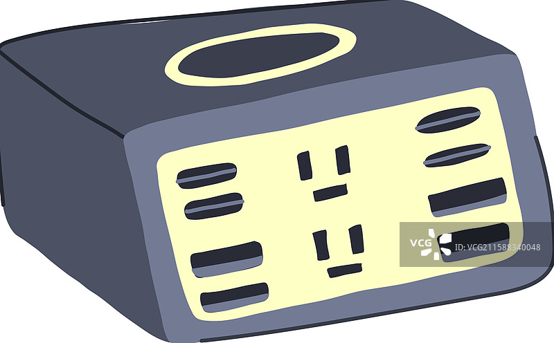 多设备充电站卡通图像图片素材