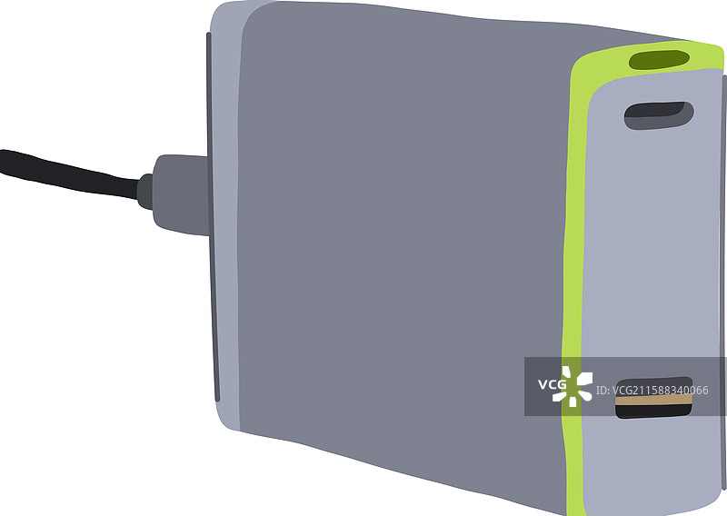 USB多设备充电站卡通图图片素材