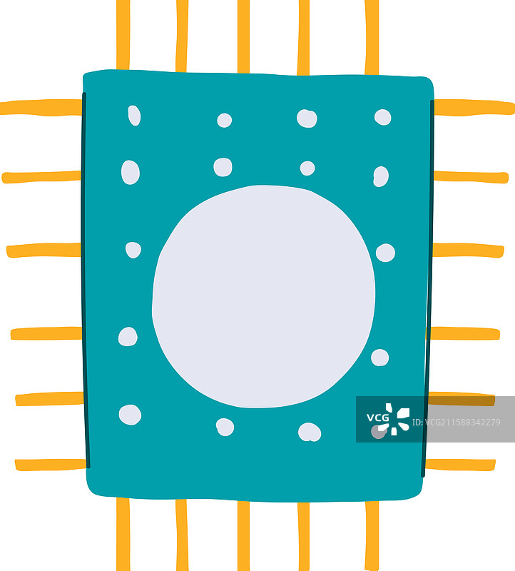 科技微芯片卡通图像图片素材