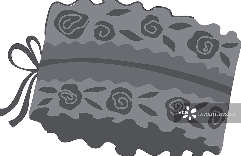 复古婚礼卡通中的吊袜带图片素材