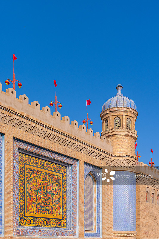 新疆-喀什地区-莎车县-莎车老城-莎车非遗博览园（原叶尔羌汗王宫）图片素材