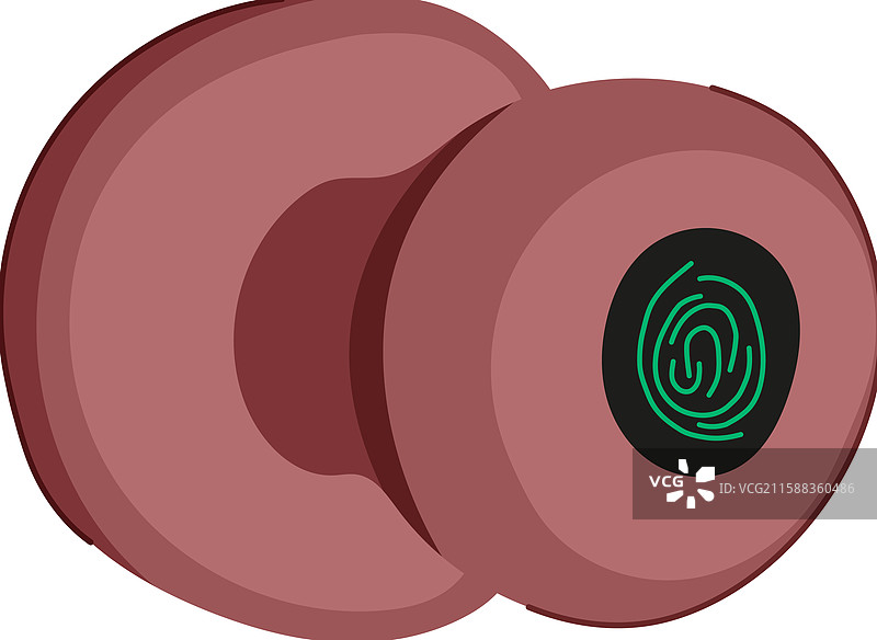 无钥匙指纹门锁卡通图案图片素材