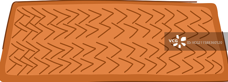 天然椰子纤维地毯卡通风格图片素材