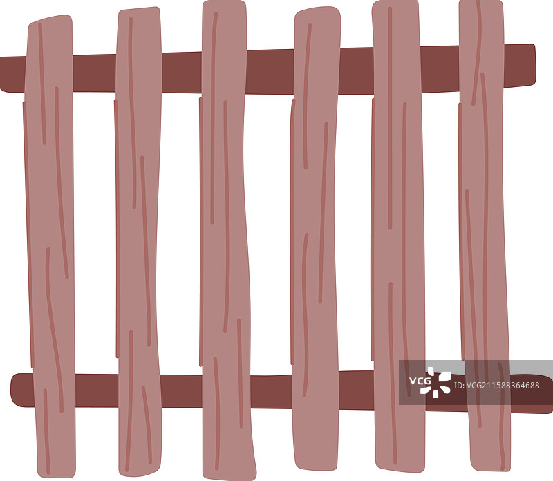给木栅栏上色的卡通人物图片素材