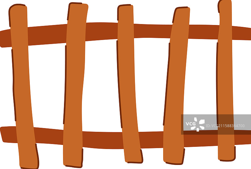 木制隐私围栏卡通图案图片素材