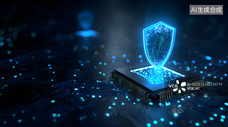 【AI数字艺术】数字信息安全，互联网信息安全，隐私保护，数据安全防护，信息护盾图片素材