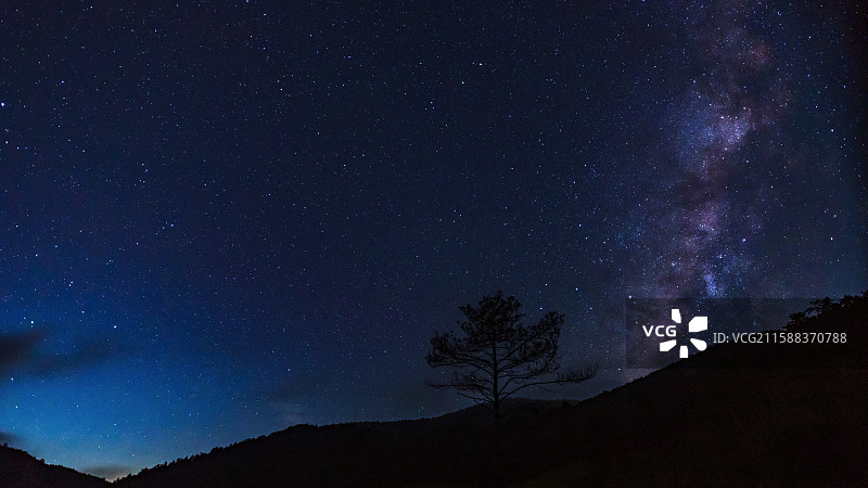 夏季银河最后一次图片素材