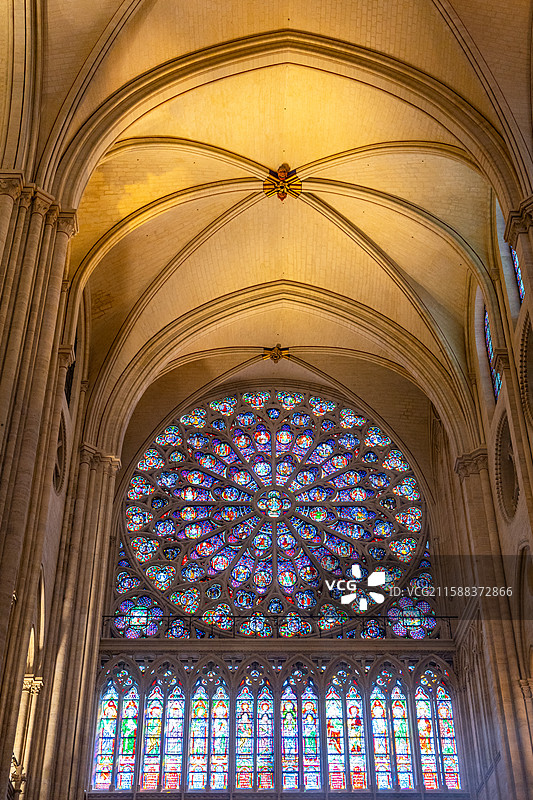 法国-巴黎-巴黎圣母院图片素材