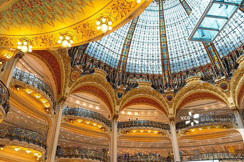 法国-巴黎-老佛爷图片素材