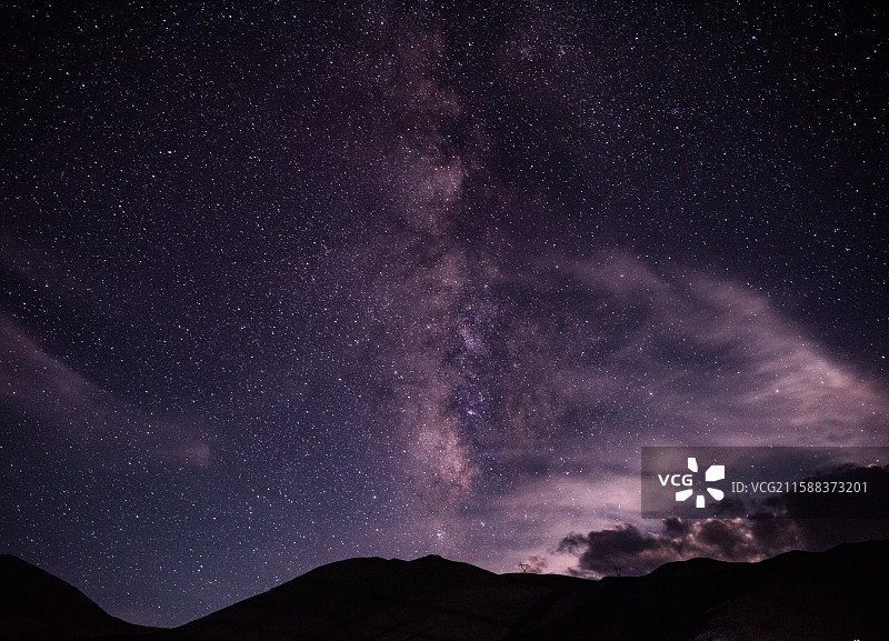 阿里暗夜公园星空图片素材