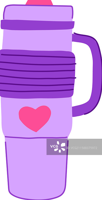 可重复使用的卡通免费咖啡杯图片素材