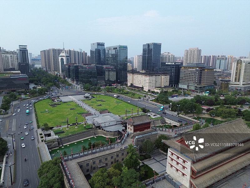 西安古城墙，永宁门图片素材