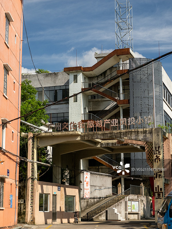 广州紫泥堂创意园内部景观，原国营紫坭糖厂内部景观图片素材