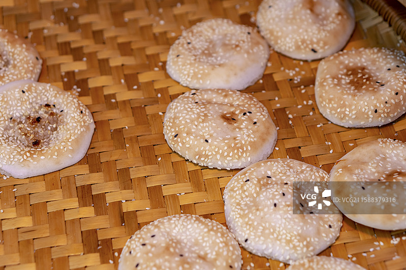 中国广东特色小吃恩平烧饼图片素材