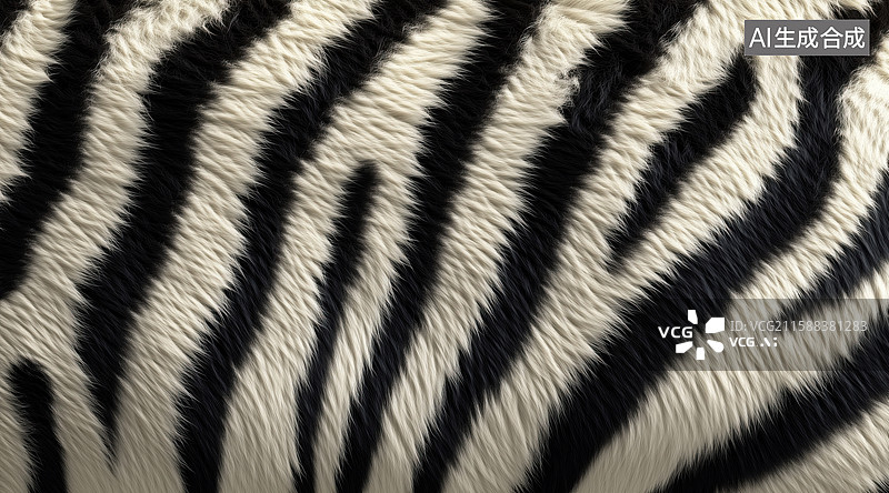 【AI数字艺术】老虎皮毛特写背景材质图图片素材