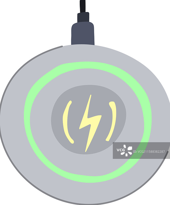 无线通用充电垫卡通图案图片素材